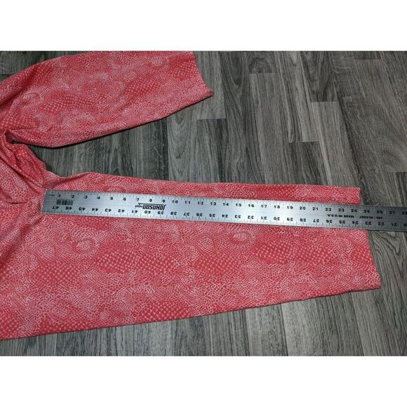 (3/$35) Mossimo Womens Size 10 Stretch Animal Print Pink Cropped Pants - Picture 9 of 11